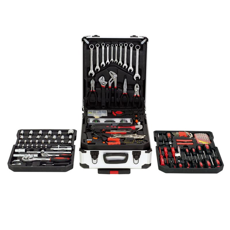 Multifunctional Aluminum Ratchet Wrench Set with 187-10 Box Sockets, Fly Hardware Tools, Large, Medium, Small.