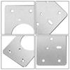Stainless Steel Hinge Mount Repair Plate Kit For Kitchen Cabinets To Reinforce Hinge Screw Anchors On Door And Cabinet Frame