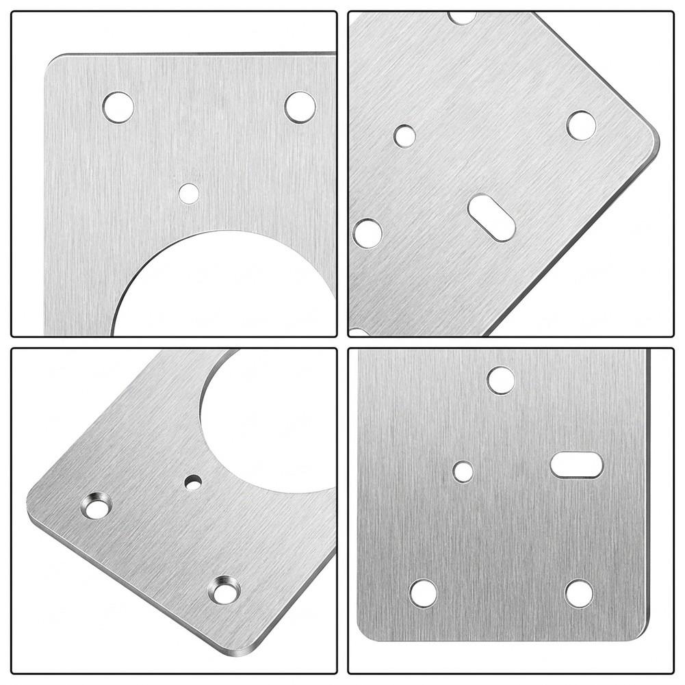 Stainless Steel Hinge Mount Repair Plate Kit For Kitchen Cabinets To Reinforce Hinge Screw Anchors On Door And Cabinet Frame