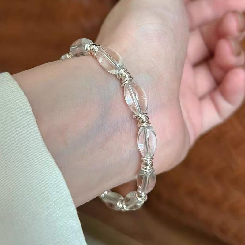 Bracelet Perle Irregulière Forme Spéciale Française Bracelet Femmes Niche Luxe Léger Exquis Doré Demi-Bracelet Bracelet Accessoires