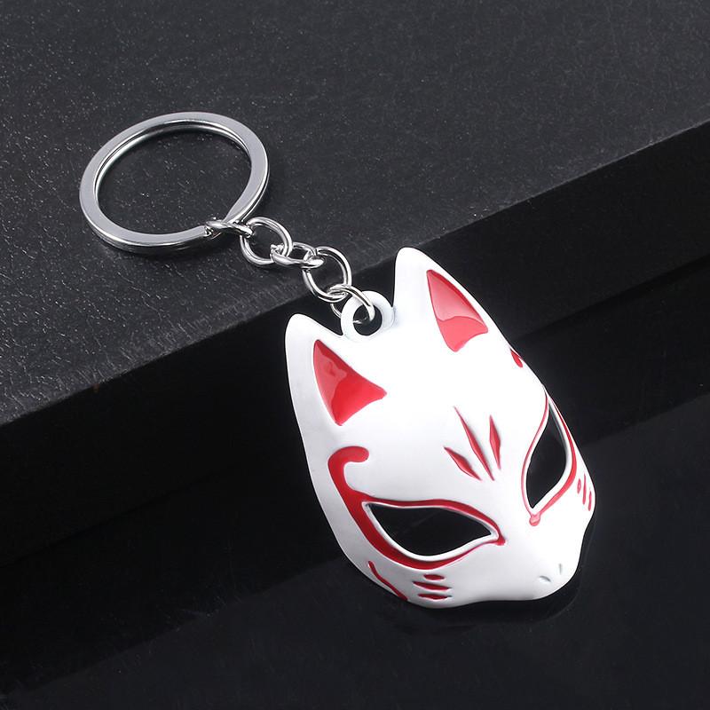 Natsumes Book Of Friends Fox Mask Keychain With Zinc Alloy Charm For Anime Fans