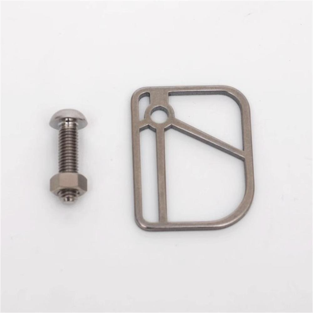 

Full titanium cable fender for brompton with titanium screw brake line protect серебряный