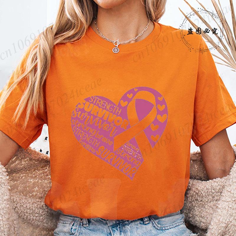 

Unisex Pink Ribbon TShirt Clothes Harajuku Streetwear TShirt Casual Tops Tees Fashion New Breast Cancer Awareness Love TShirt 4XL