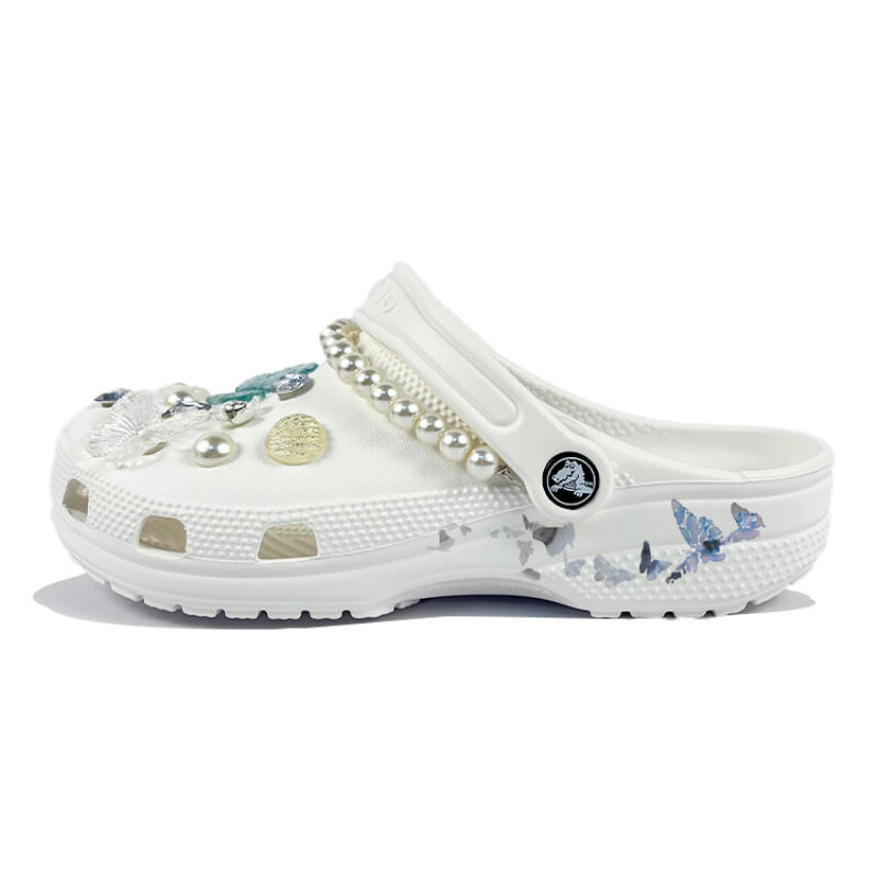 

Crocs Classic clog versatile fashion classic hole shoes for men and women in white 39-40 белый