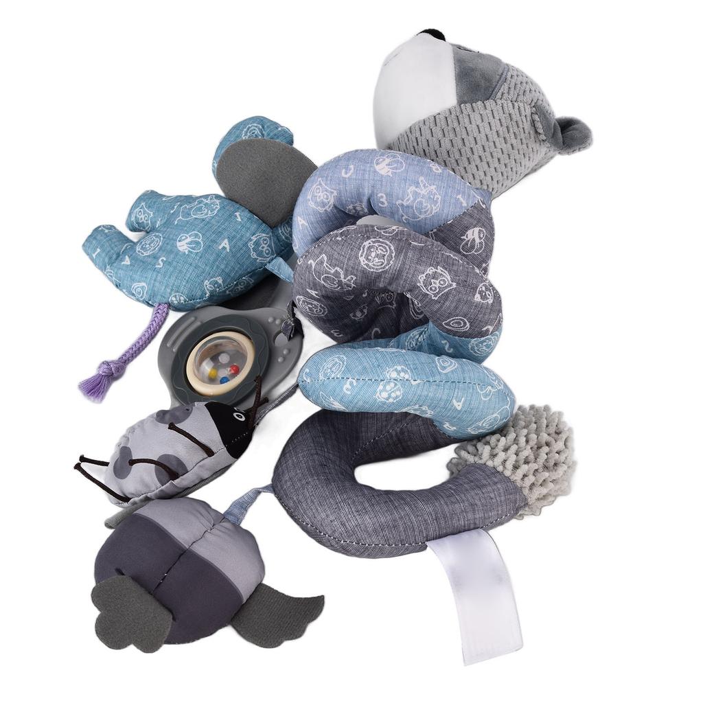 Infant Fox Spiral Plush Activity Hanging Toys Cute Multifunctional Baby Spiral Plush Toys for