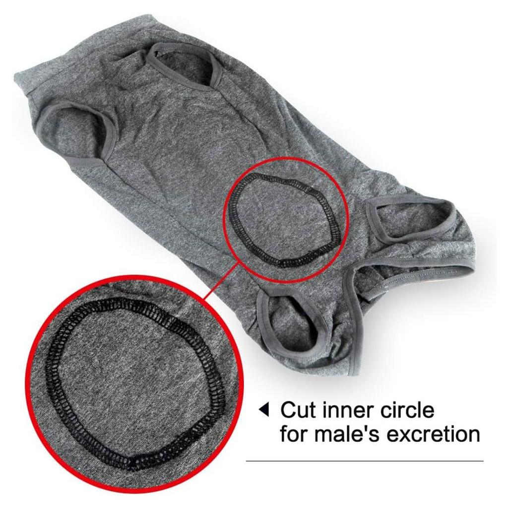 Dog Recovery Vest, -Lick Protective Suit for - Recovery, Heat Cycle and Sanitary Wear