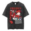 Anime Frieren Beyond Journeys End Frieren Washed Vintage Tshirt Men Women Fashion Manga Tshirts High Quality Cotton T Shirts