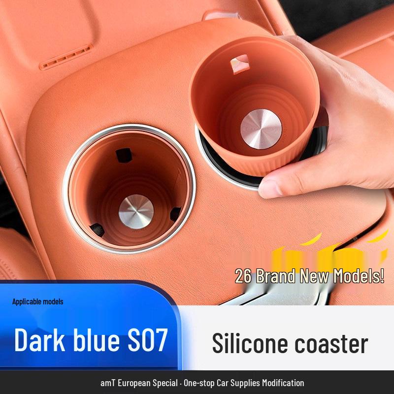 Deep Blue S07/S7 Center Console Silicone Cup Mat & Interior Storage Box Decor