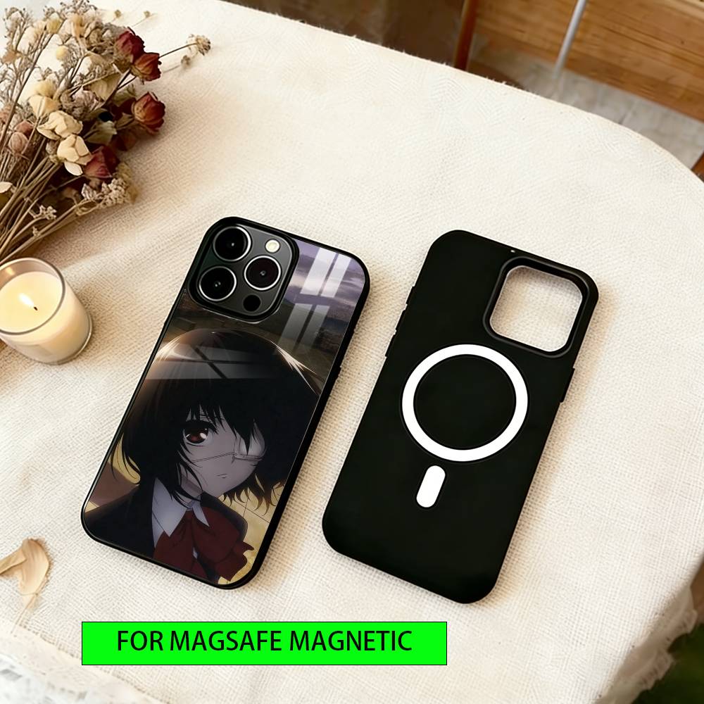 Misaki Mei Phone Case For iPhone17,16,15,14,13,12,11 Plus,Pro Magnetic For Magsafe Wireless Charging