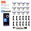 10x 3w Mini LED Downlight Complete Set TUYA APP Dimmable LED for Veranda or Terrace