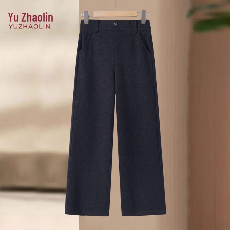 

Yuzhaolin Women s High-Waist Velvet-Lined Straight Leg Pants 4XL