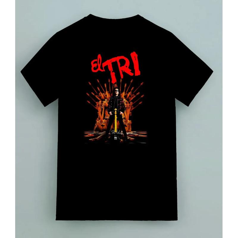 Playera El Tri Alex Lora Trono Guitarras Logotipo Rojo S разноцветный