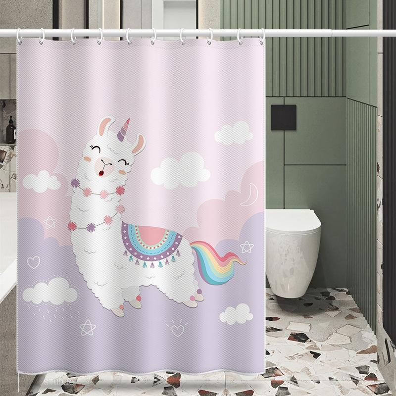 Koupelna zesílená vodotěsná záclona odolná proti plísním sprchový závěs Sprchový oddíl Závěs Sprchový závěs Koupelnový závěs Bez perforace