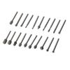 20-Piece 3mm High-Speed Steel Rotary Grinder Set for Woodworking & DIY Carving