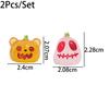 8PCS Spooky Halloween Luminous Pumpkin Ghost Mini Glow In The Dark Resin Craft Statues Vivid Color Home Party Display Kids