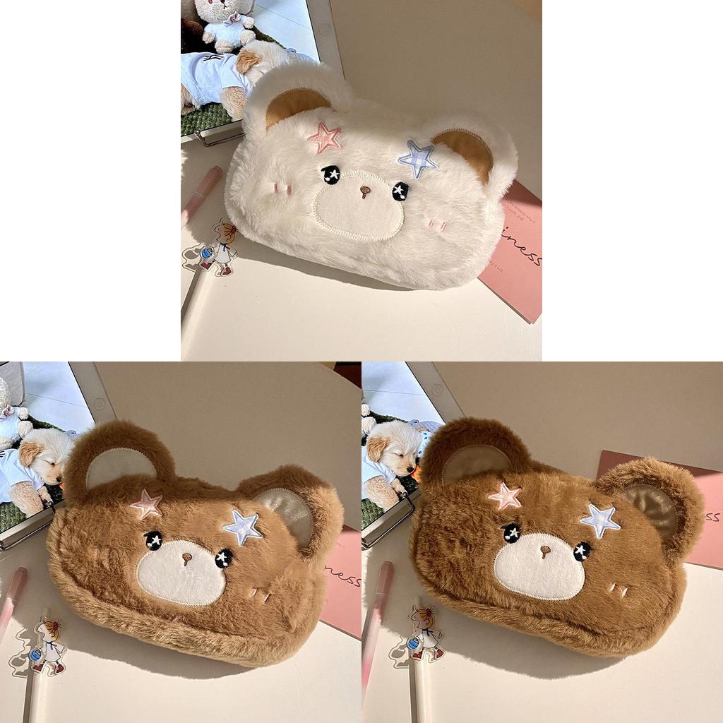 Plush Animal Pen Case With Large Capacity For Students And Kids