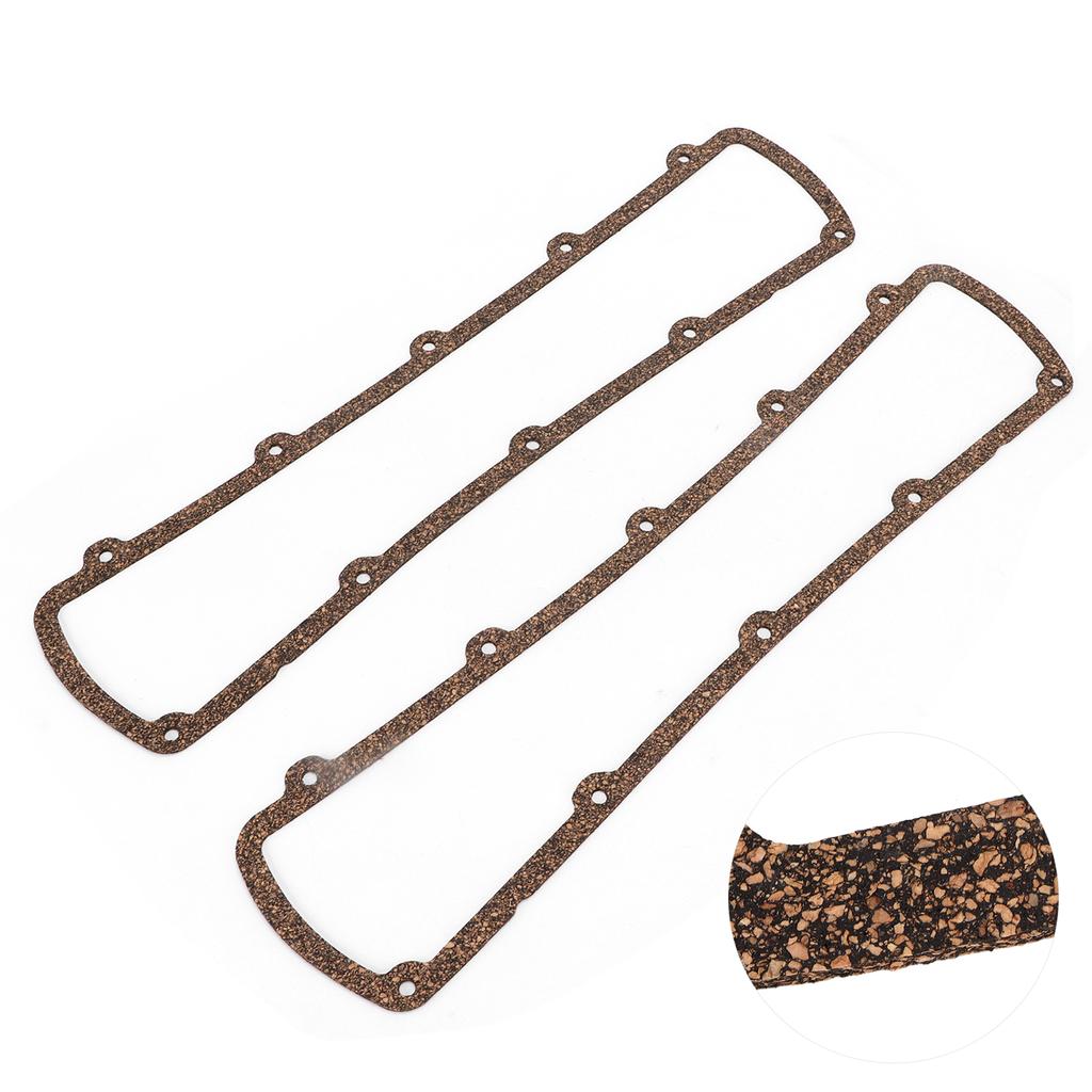 2pcs Steel Core Valve Cover Gasket A7490 Replacement for Oldsmobile 260 307 330 350 400 403 425 455 V8s 1964‑1990