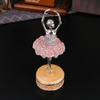 Light luxury fashion diamond-encrusted ballet girl jewelry box Magnetic flip dust-proof jewelry box Jewelry storage box