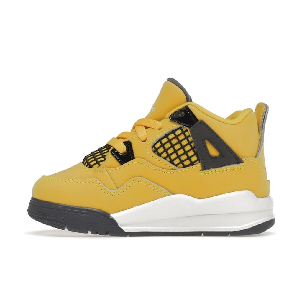 Air Jordan 4 Retro TD Lightning 2021 Baby-Sneaker Gelb Tour-Gelb Mehrfarbig BQ7670-700