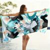 Hatsune Miku Beach Towel, Quick Dry Anime Vocaloid Bath Towel for Swimming & Travel