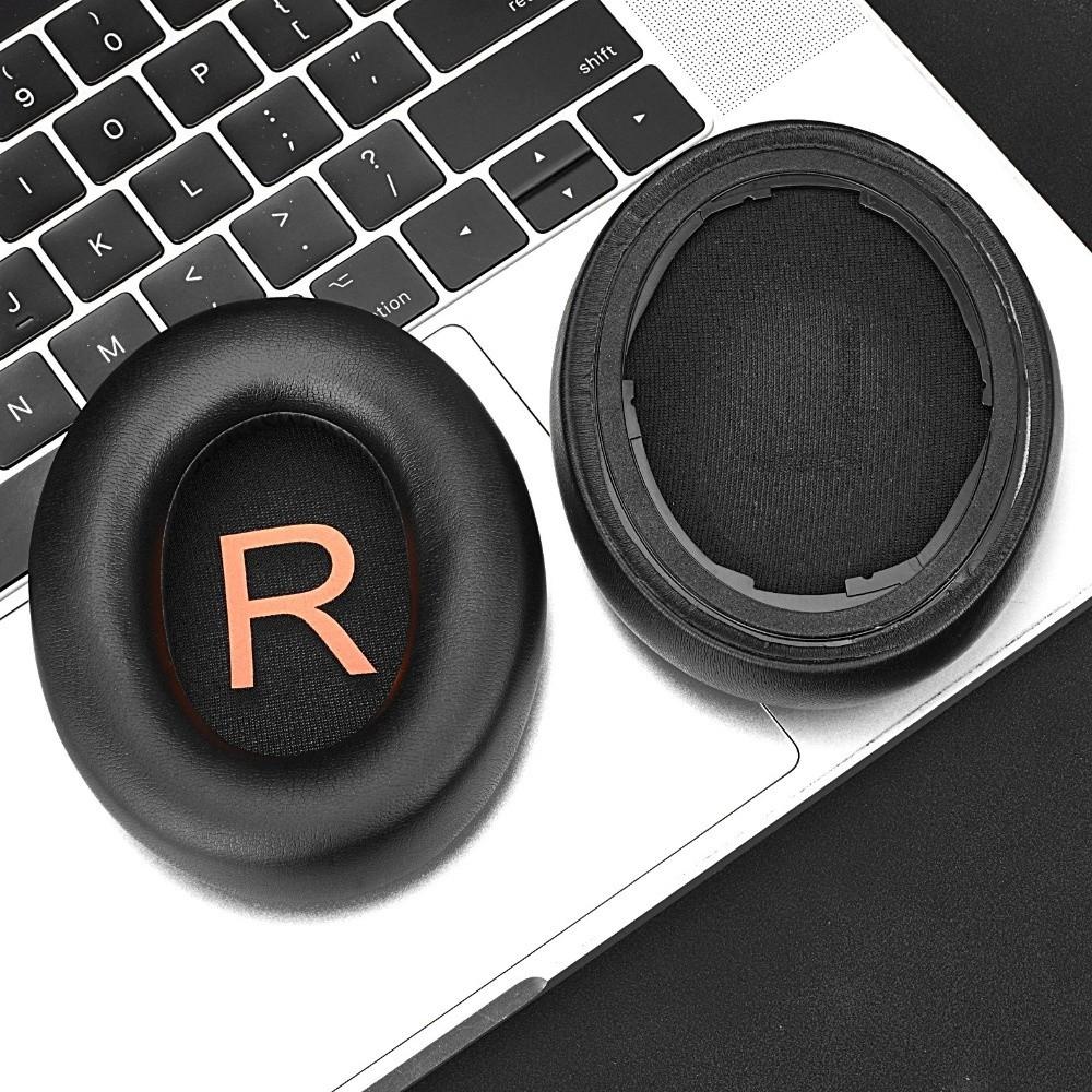 1Pair Replacement Headset Earmuff Protein Leather Ear Pillows for QCY H3S Headphones Repair
