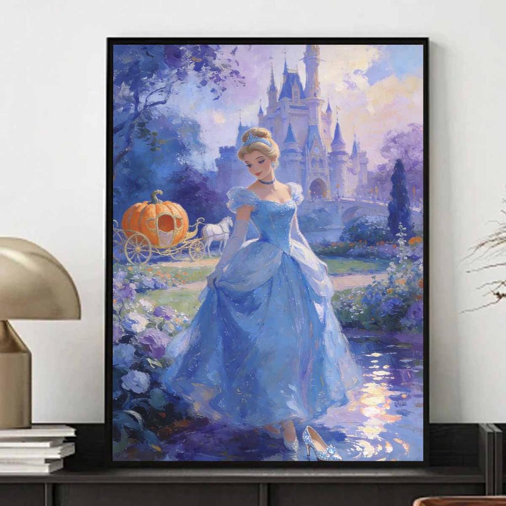 Disney Diamond Painting Set Handmade Cross Stitch DIY Diamond Art Cinderella Wall Decor Gift