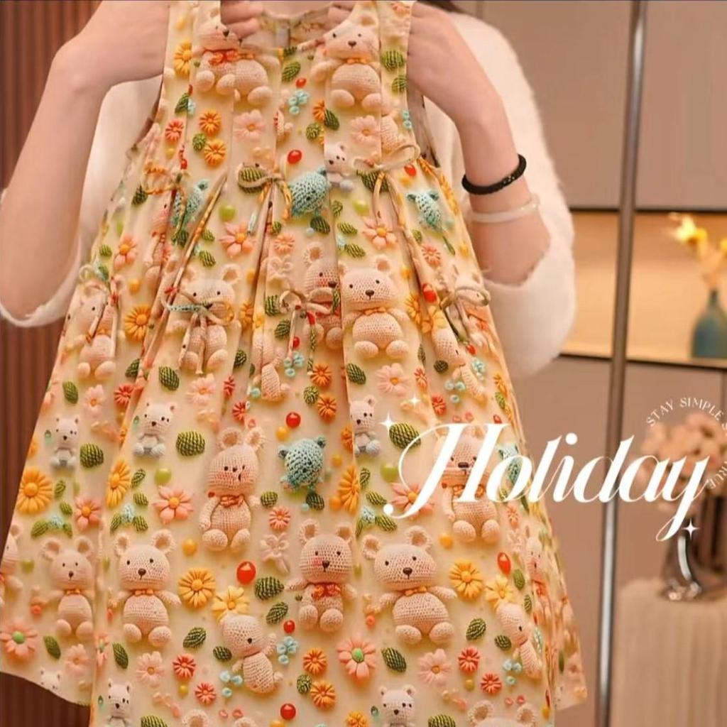 Girls' Sleeveless Summer Dress