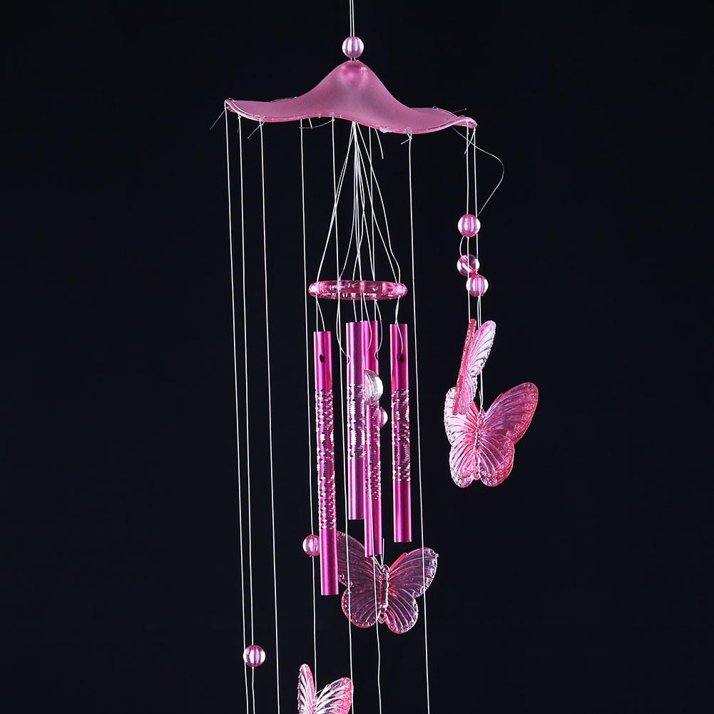Campanella a Vento Farfalla Campanella a Vento Squisita Decorazione da Appendere Colore Vivace Decorazione a Vento in Plastica per Decorazione di Casa, Giardino, Stanza