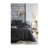 Drap housse percale de coton 140 x 200 cm Gris fonce
