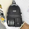 Schoolbag Retro Tooling Large-capacity Schoolbag Female Korean Version High School Student Junior High School Student Contrasting Color Backpack Male