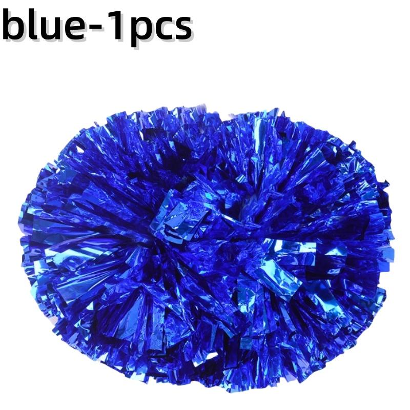 Cheerleading Pom Poms with Handle Cheer Balls Big Gold Silver Red Yellow Blue Hand Dance Pompoms Accessories for Women Girl Kids