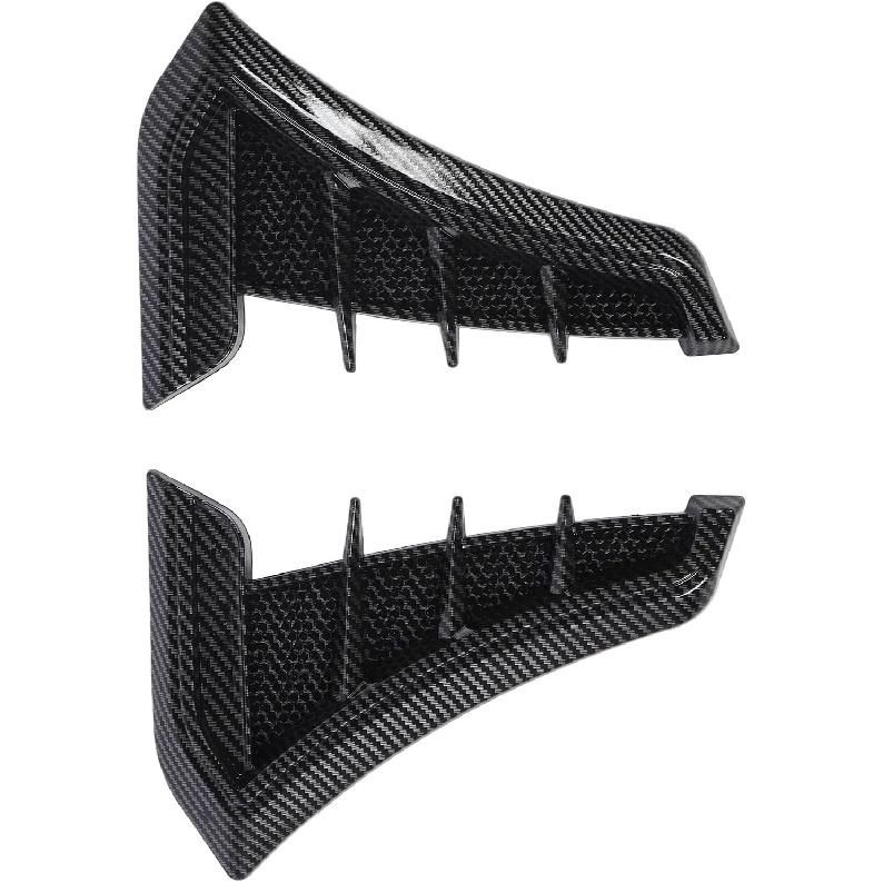 Side Vent Trim 1 Pair Side Vent Trim Sporty Look Enhanced Performance Side Mudguard Air Wing Vent Trim Sticker for 1 Series E90 E91 (Carbon Fiber