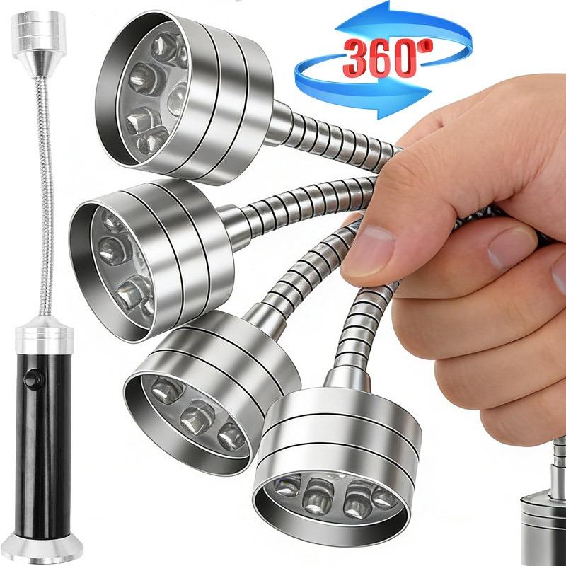BBQ Grill Light with Soft Tube Lighting Lamp Adjustable Super-Bright LED Flashlight Magnetic Base Outdoor Lighting Accessories