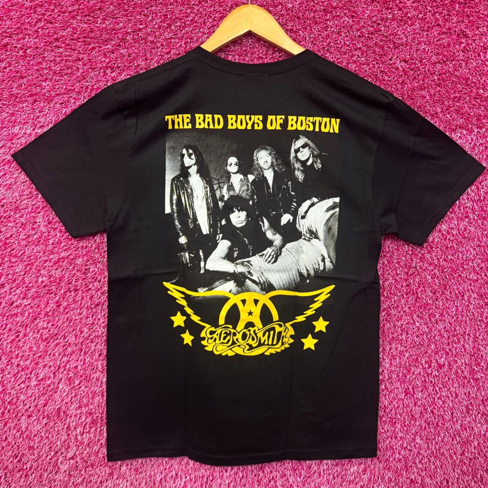 Aerosmith The Bad Boys of Boston Poster Soft Rock Band Tee M XXXXL