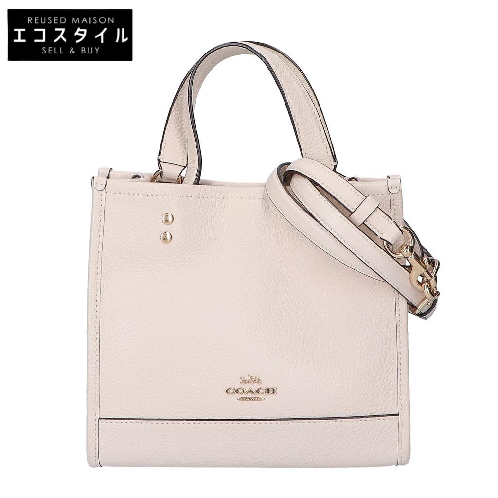 COACH CO971 Dempsey Tote 22 Tote Bag IvoryUsed