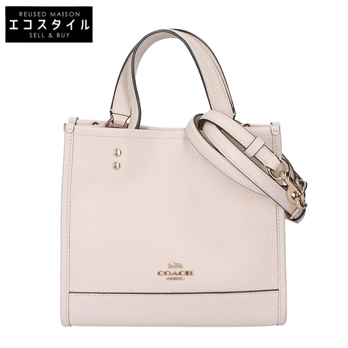 

COACH CO971 Dempsey Tote 22 Tote Bag IvoryUsed