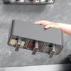 Horizontal and Vertical Dual-purpose Three-grid Seasoning Box Wall-mounted Kitchen Seasoning Spice Jar Seasoning Storage Box Set