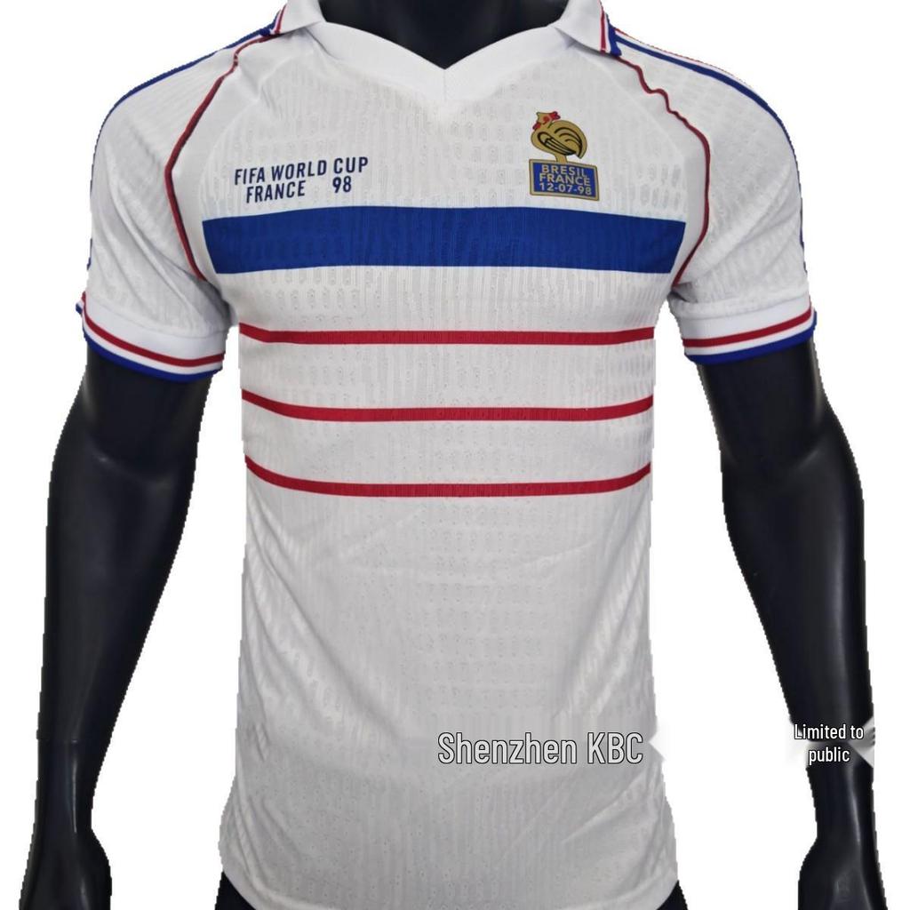 Retro 1998 France Brazil National Team Football Jersey - Classic Short Sleeve Player Version