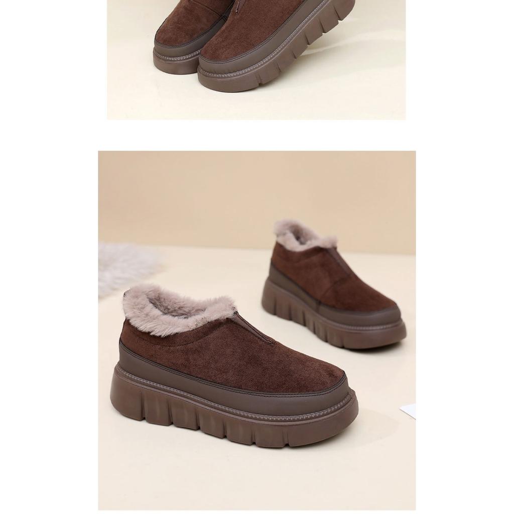 Damen Winter Dick und Warm Einfarbig Modisch Vielseitig Dickbesohlt Stiefeletten, Langlebig und Modisch Lässige Kurze Stiefel