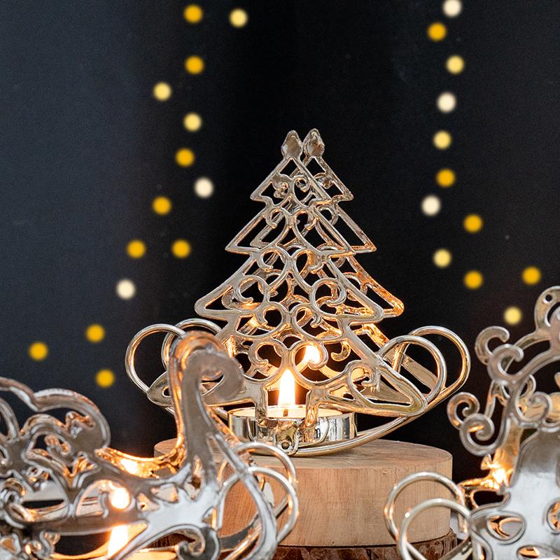 Christmas Candlestick Christmas Decorations Home Decor Elegant Classic Christmas Theme Scene Setting Various Styles