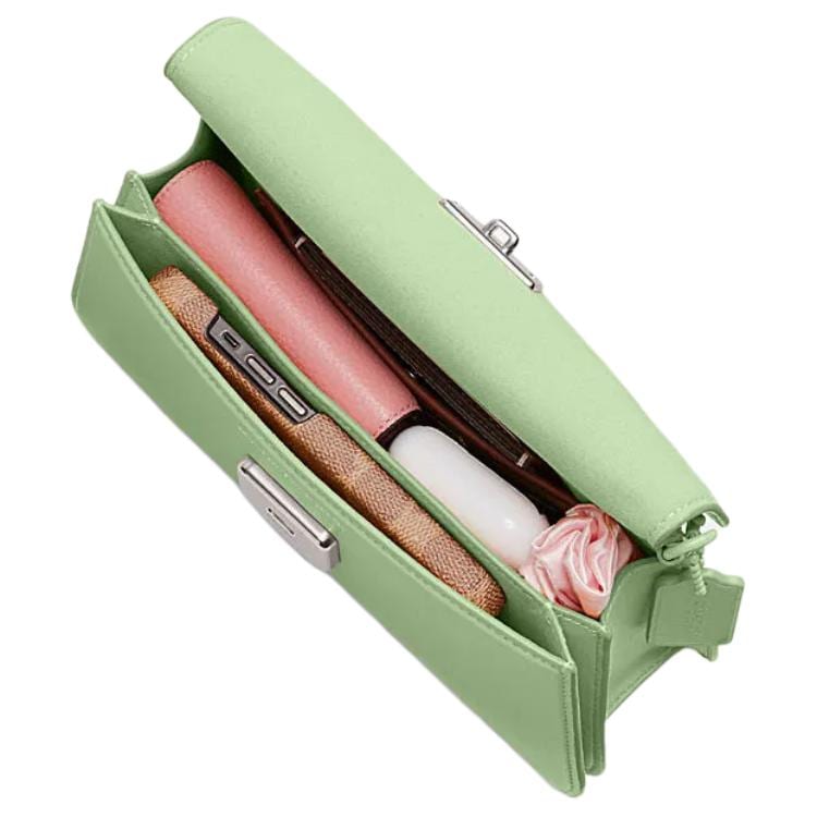 Coach Cow Leather Portable Crossbody Bag, Shoulder Bag Medium Women's Light Pistachio CR706-LHTY6