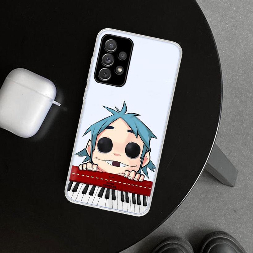 Gorillaz Anime Phone Case Cover for Samsung Galaxy A12 A22 A32 A52 A72 A02S A51 A50S A31 A20S A10S Note 20 Ultra 10 Plus Galaxy