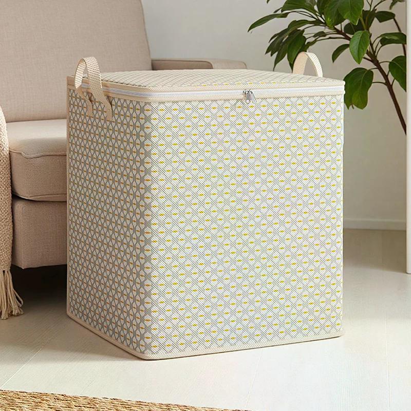 Extra Large Storage Bag - Multifunctional Bedding, Clothing, And Underwear Storage Bag With Zipper, Under Bed Storage Bag