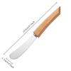 1/2pcs Butter Knife Jam Spreader Wooden Long Handle Minimalist Vintage Style Ideal for Spreading Butter Jam Cream Cheese