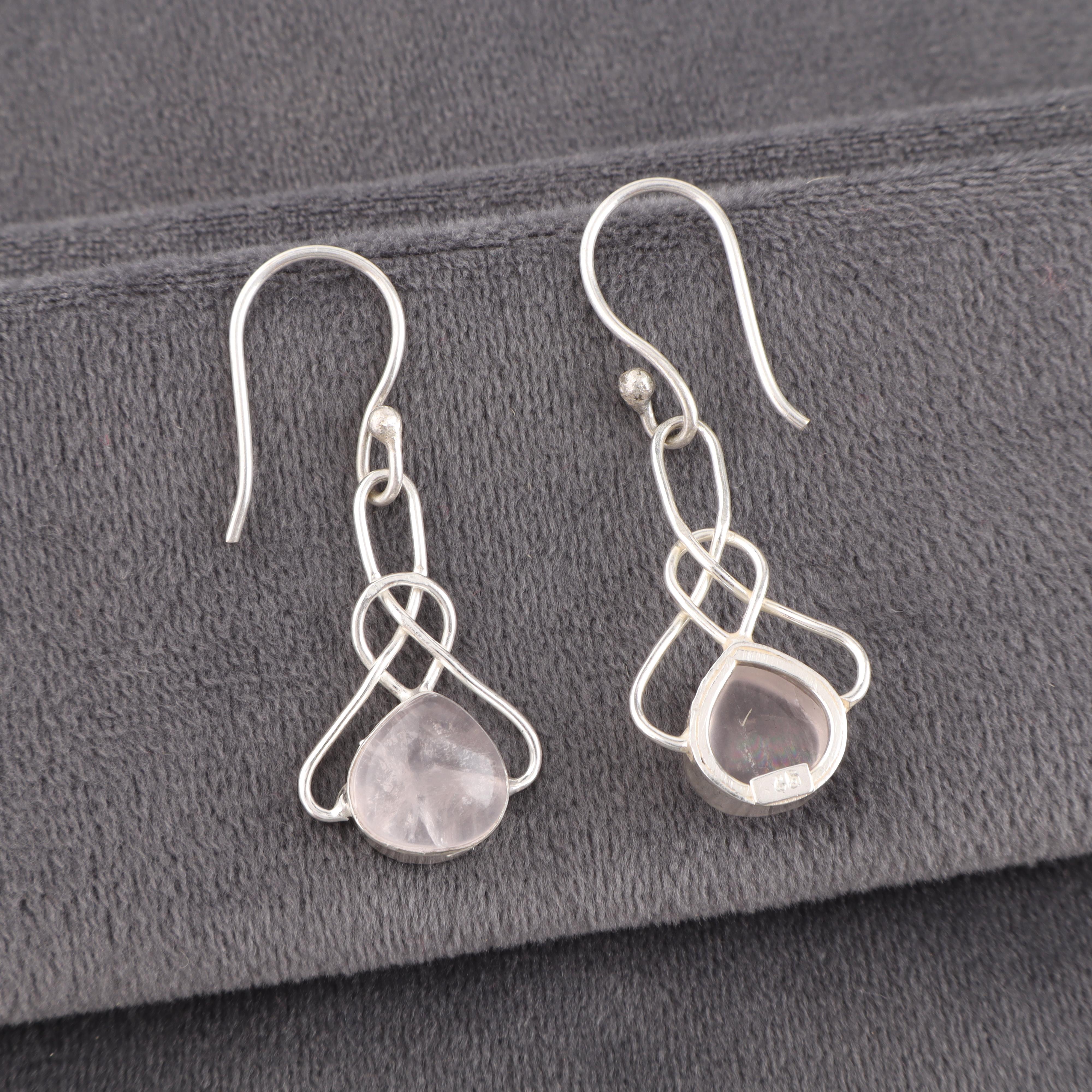 

Очаровательные серьги из розового кварца, серьги ручной работы, серьги из стерлингового серебра 925 пробы с драгоценными камнями, подарок для мамы 1.50 Inches розовый