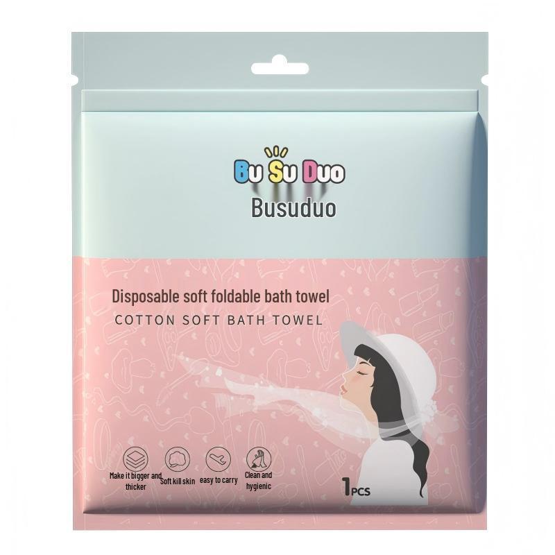 Travel-Sized Disposable Bedding Set: Sterilized 4-Piece Pack with Individually Wrapped Duvet Cover and Pillowcase for Train, Hotel, or B&B.