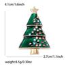 Christmas Classic Rhinestone Tree Brooches for Women Unisex Enamel Plant Pin Event Party New Gift Decoration Clothes Accessories