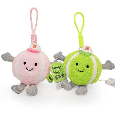 Cute Simulation Tennis Ball Plush Toy Pendant Cute Tennis Props Pillow Accompany Kids Soft Gifts for Girls Boys Room Decor