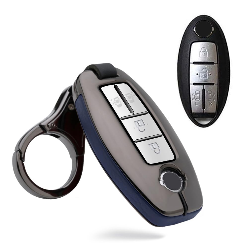 [KUNIO] Nissan Dedicated Key Case, Key Cover, Key Holder, Aluminum Alloy, NISSAN Serena C25,