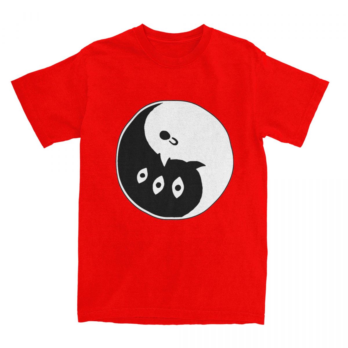 

Забавная двойственность спокойной ночи PunPun Yin Yang футболки мужские женские хлопковые футболки Oyasumi PunPun оригинальная одежда S